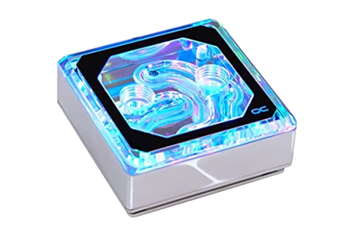 Alphacool Alphacool 12949 Eisblock XPX Aurora Edge Plexi Chrome Digital RGB CPU Water Block — product photo