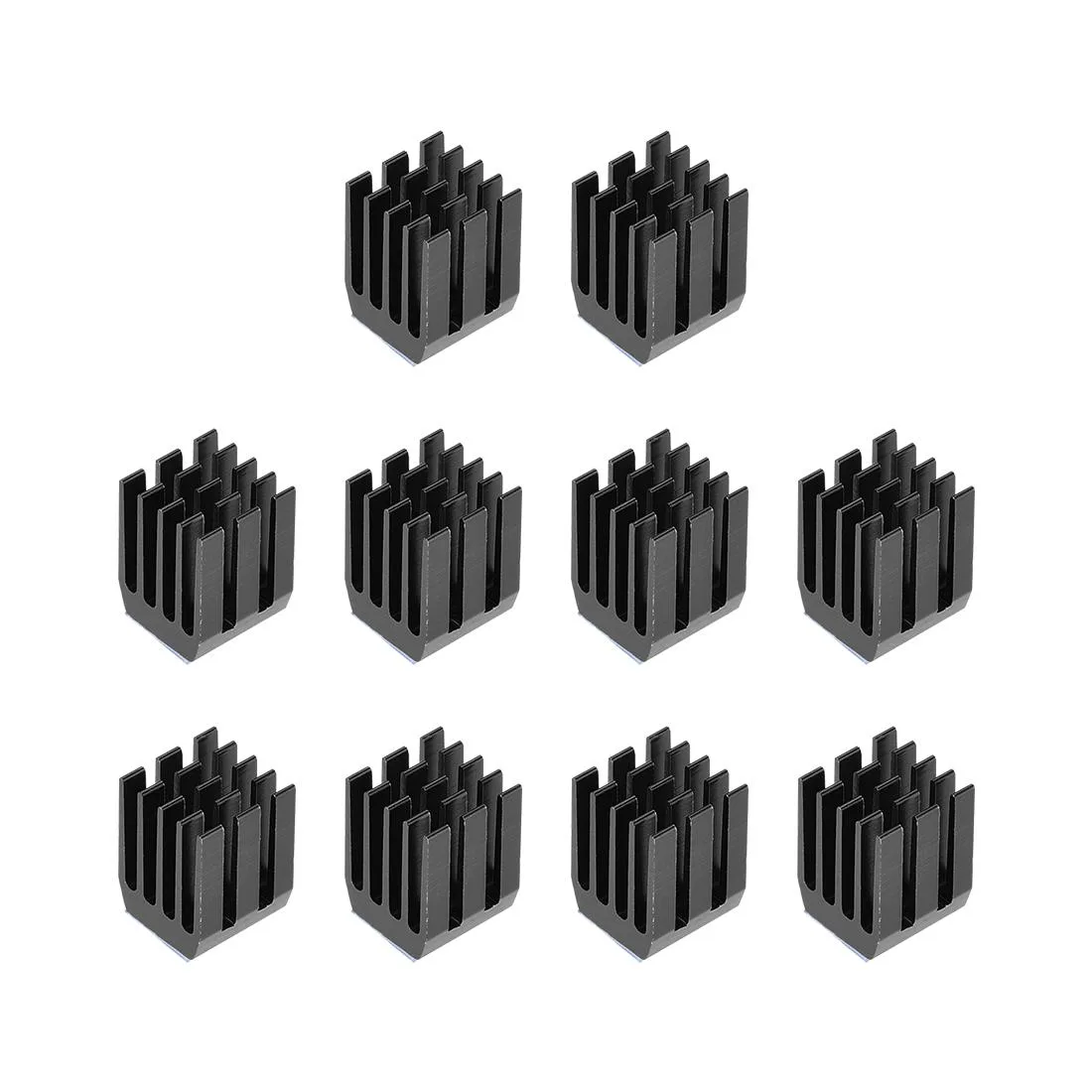 Unique-Bargains Unique-Bargains Chipset Heatsink 9 x 9 x 12 mm Black 10pcs — product photo