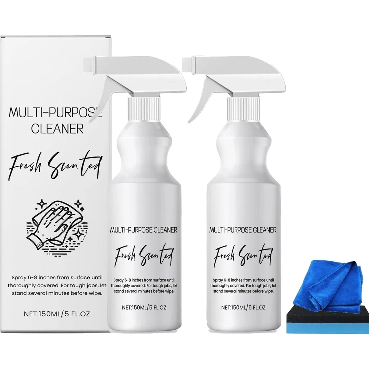  Brazilian Waves Multi Purpose Cleaner 150ml 2Pcs Orange Scent Organic — product photo