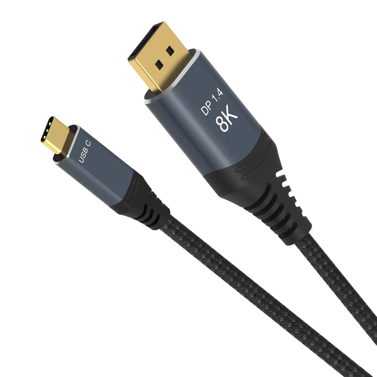 Jansicotek Jansicotek TJ-A055 USB-C to DisplayPort 1.4 cable 3.3 ft 8K@60Hz 4K@144Hz — product photo