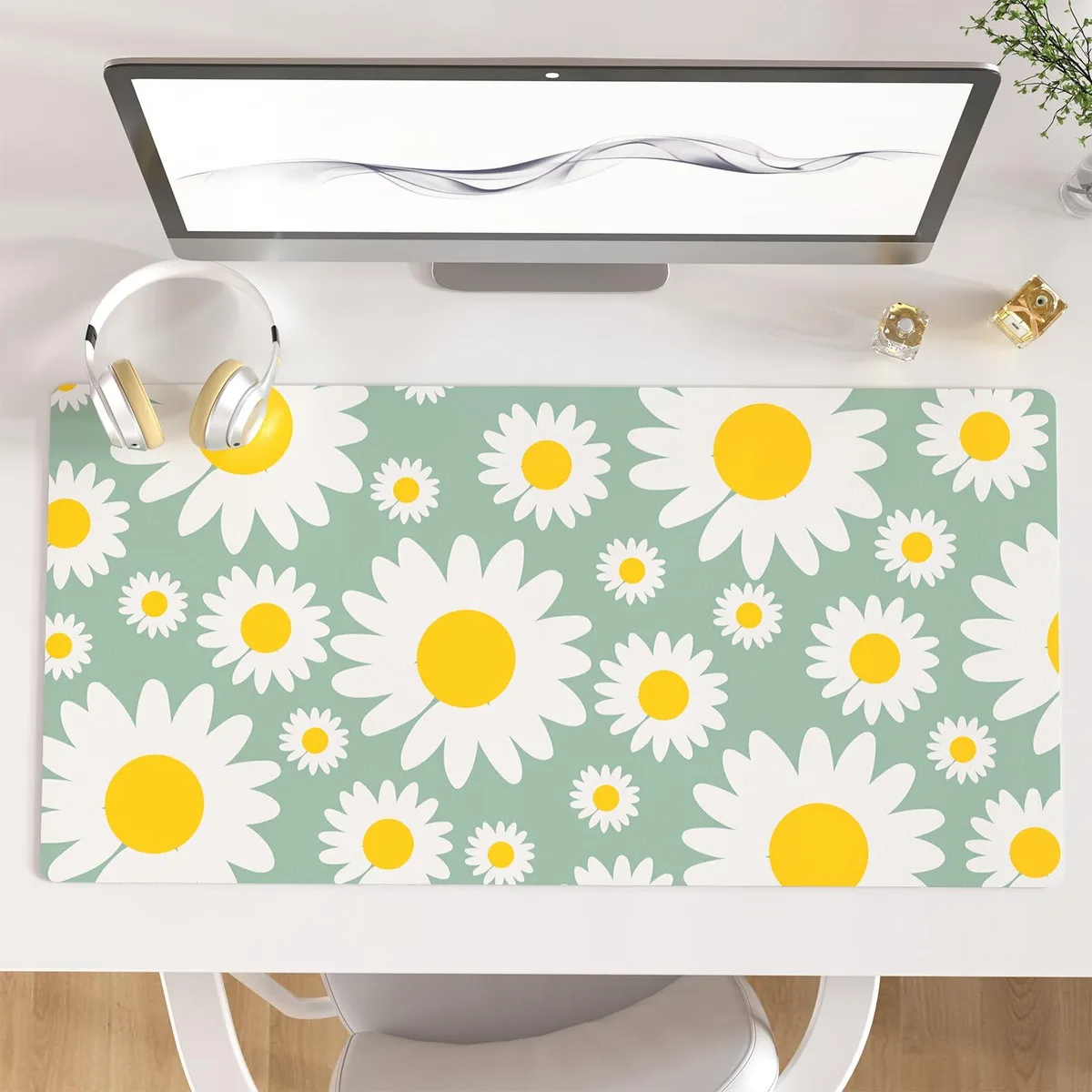 KEHIPI KEHIPI Mouse Pad 31.5 x 15.7 in Sunny Daisies — product photo
