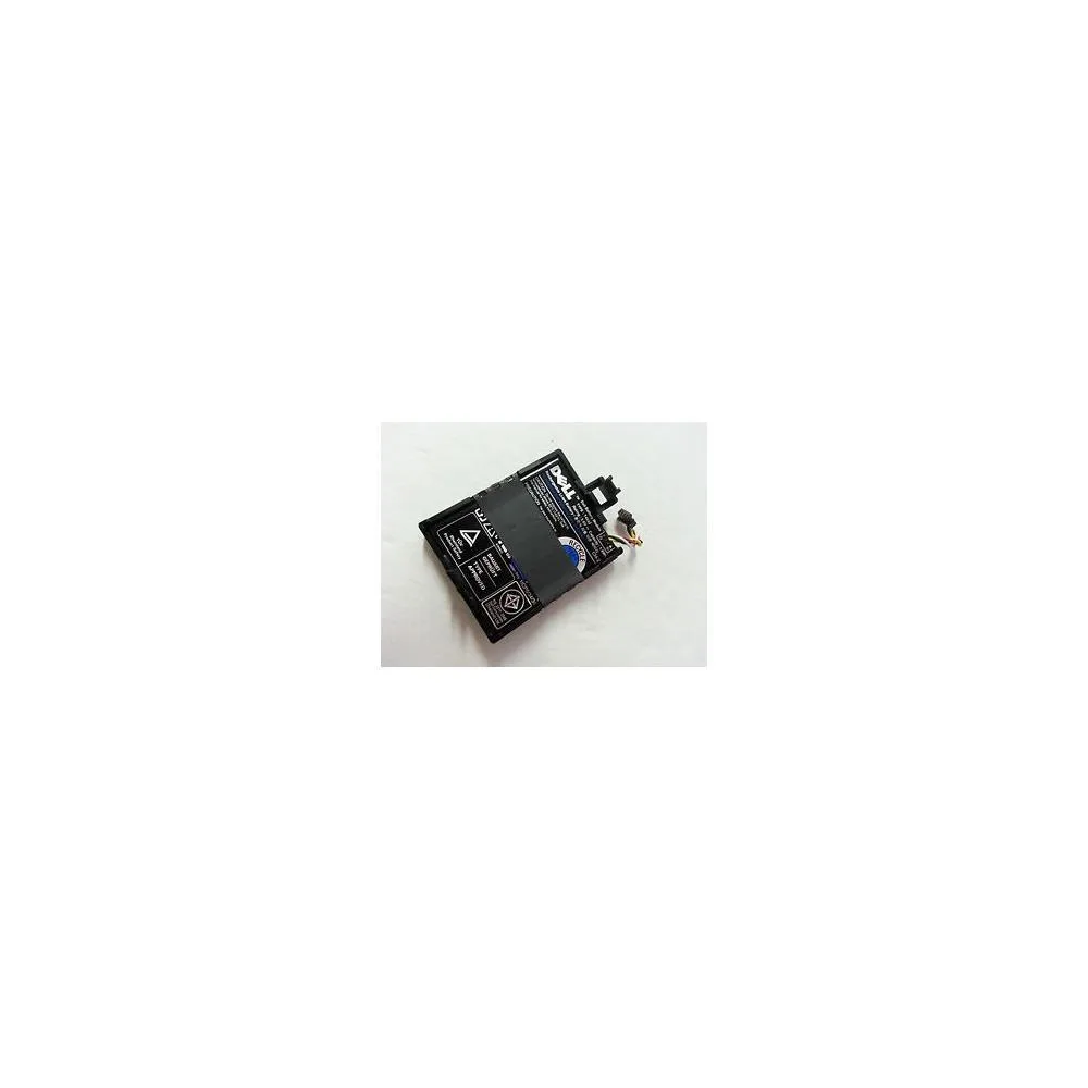 Small rectangular lithium-ion battery pack with cable connector, Dell 70K80 500 mAh 3.7 V