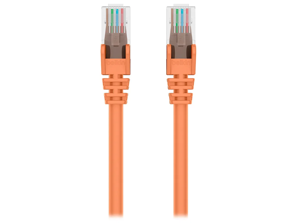 Belkin Belkin A3L980-50-ORG-S 50 ft Cat 6 network ethernet cable orange — product photo