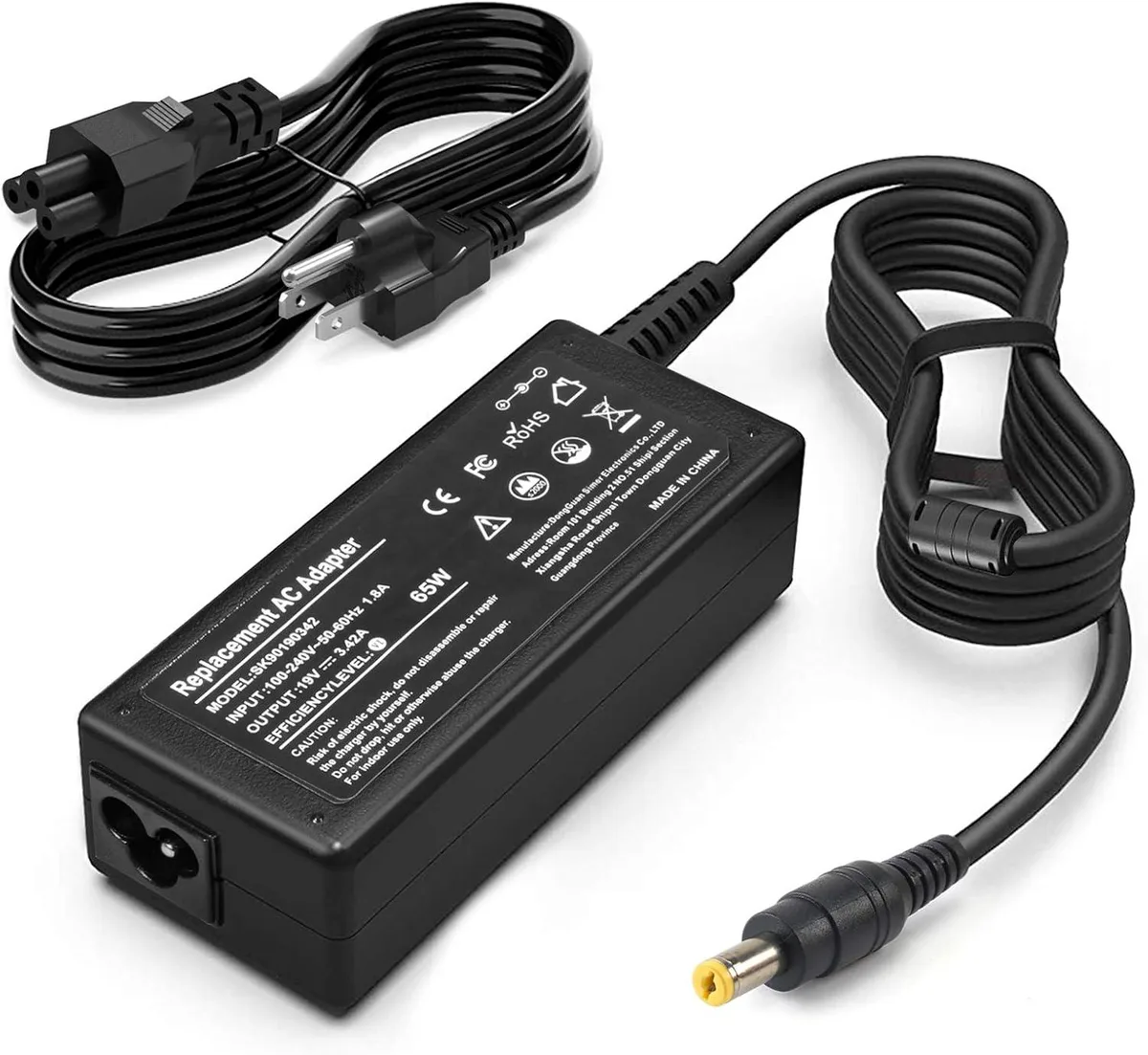 myVolts myVolts 65W 19V 3.42A AC Adapter for Acer Aspire — product photo