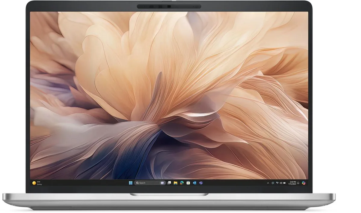 Silver aluminium 2-in-1 laptop with 14 inch non-touch screen