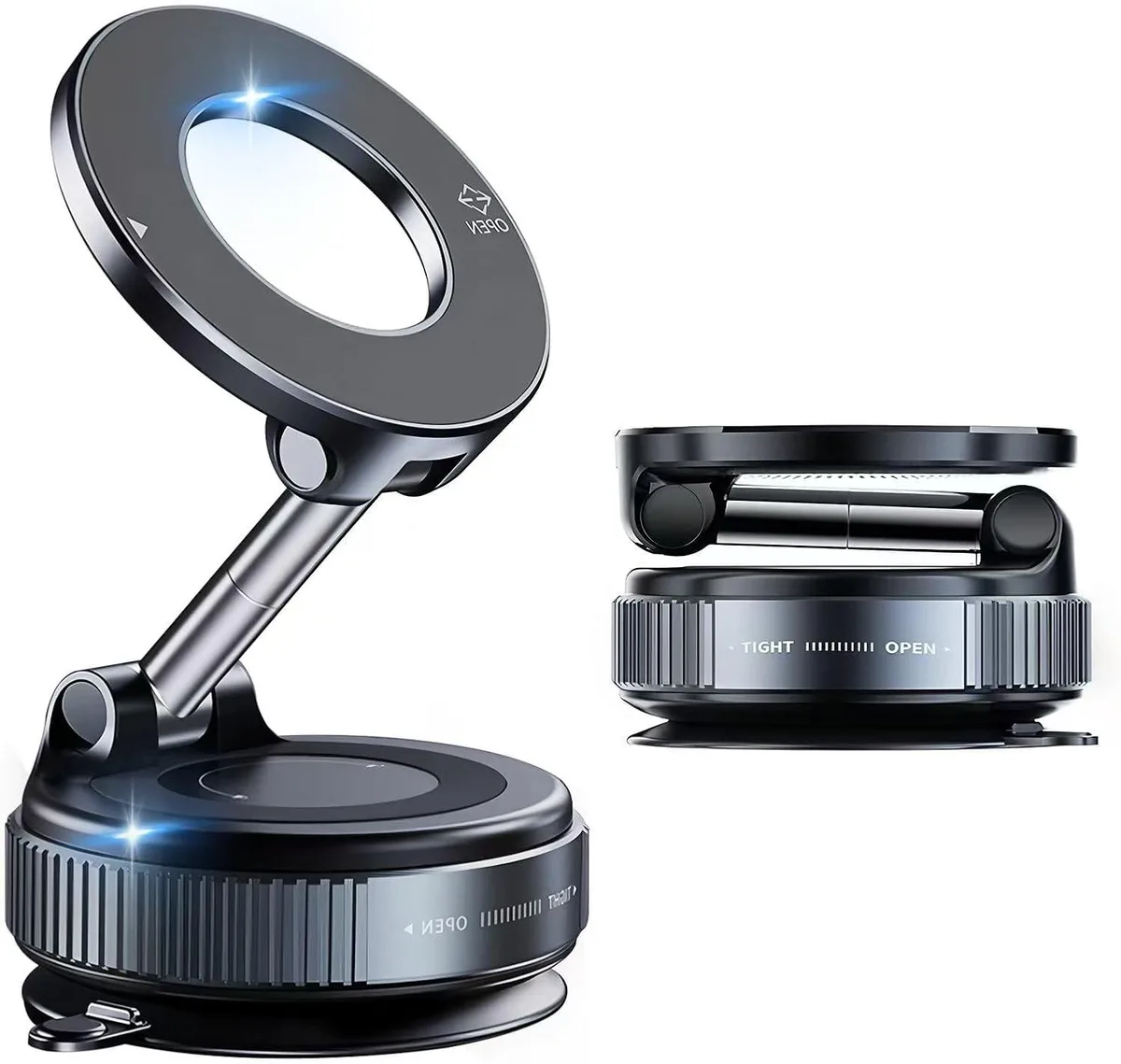 Emazne Emazne Vacuum Magnetic Car Phone Mount 360°Adjustable 24 N55 Magnets 2800 gf — product photo