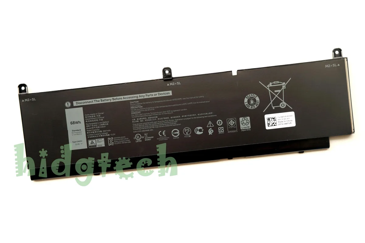 Beisite Beisite C903V 68Wh 11.4V laptop battery for Precision 7550 7560 7750 7760 — product photo