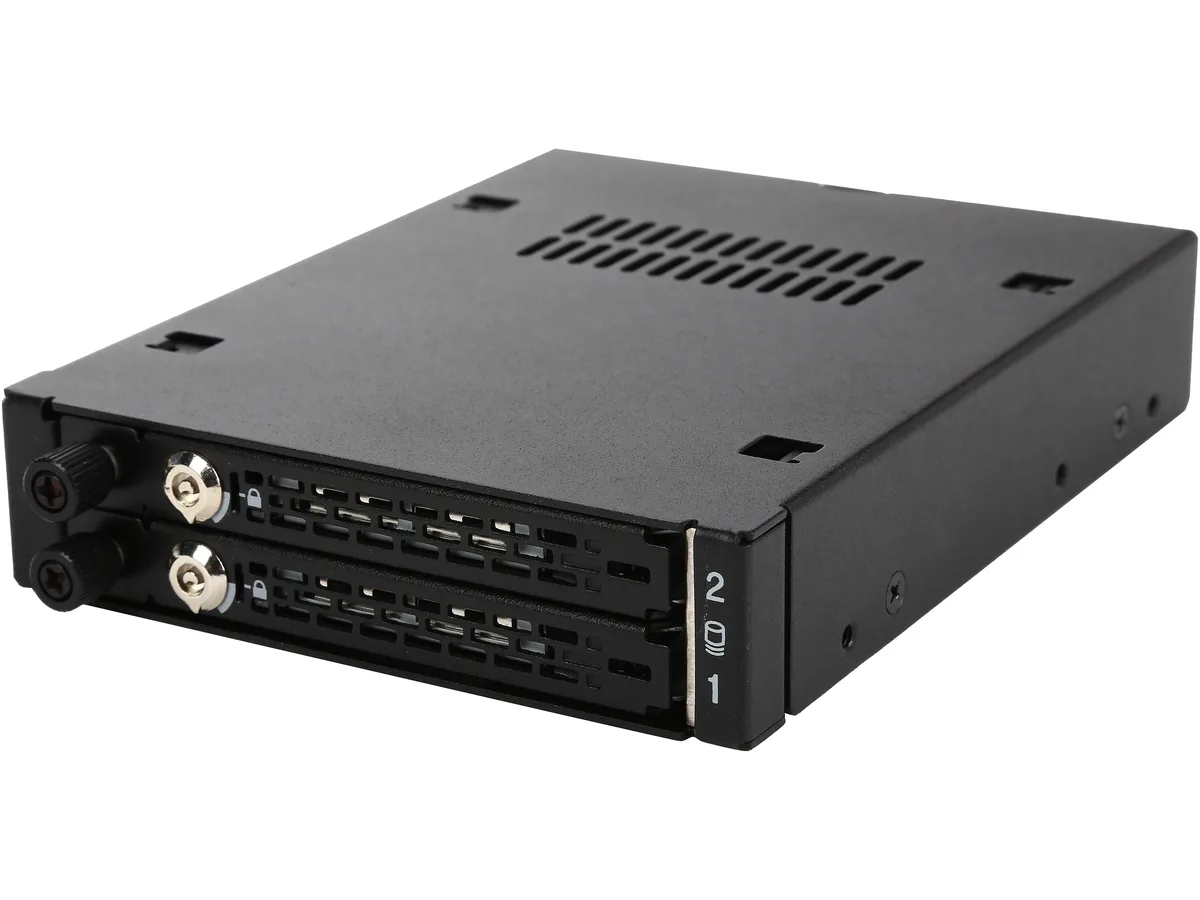ICY DOCK ICY DOCK MB492SKL-B 2 x 2.5" SATA/SAS hdd accessory for 3.5" bay — product photo