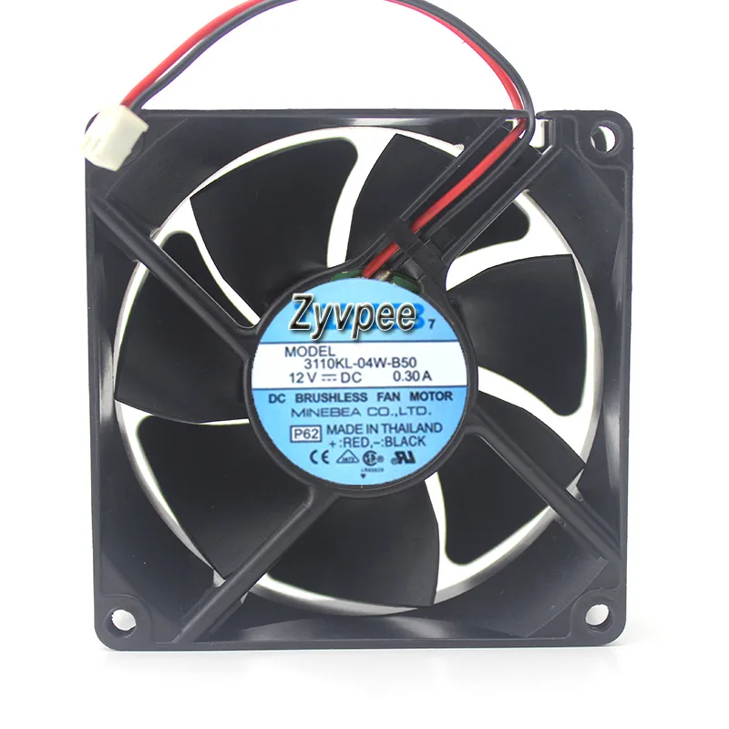 SunnyStar Co., Ltd SunnyStar Co., Ltd 3110KL-04W-B50 80mm 25mm 12V .3A 2 pin case fan — product photo