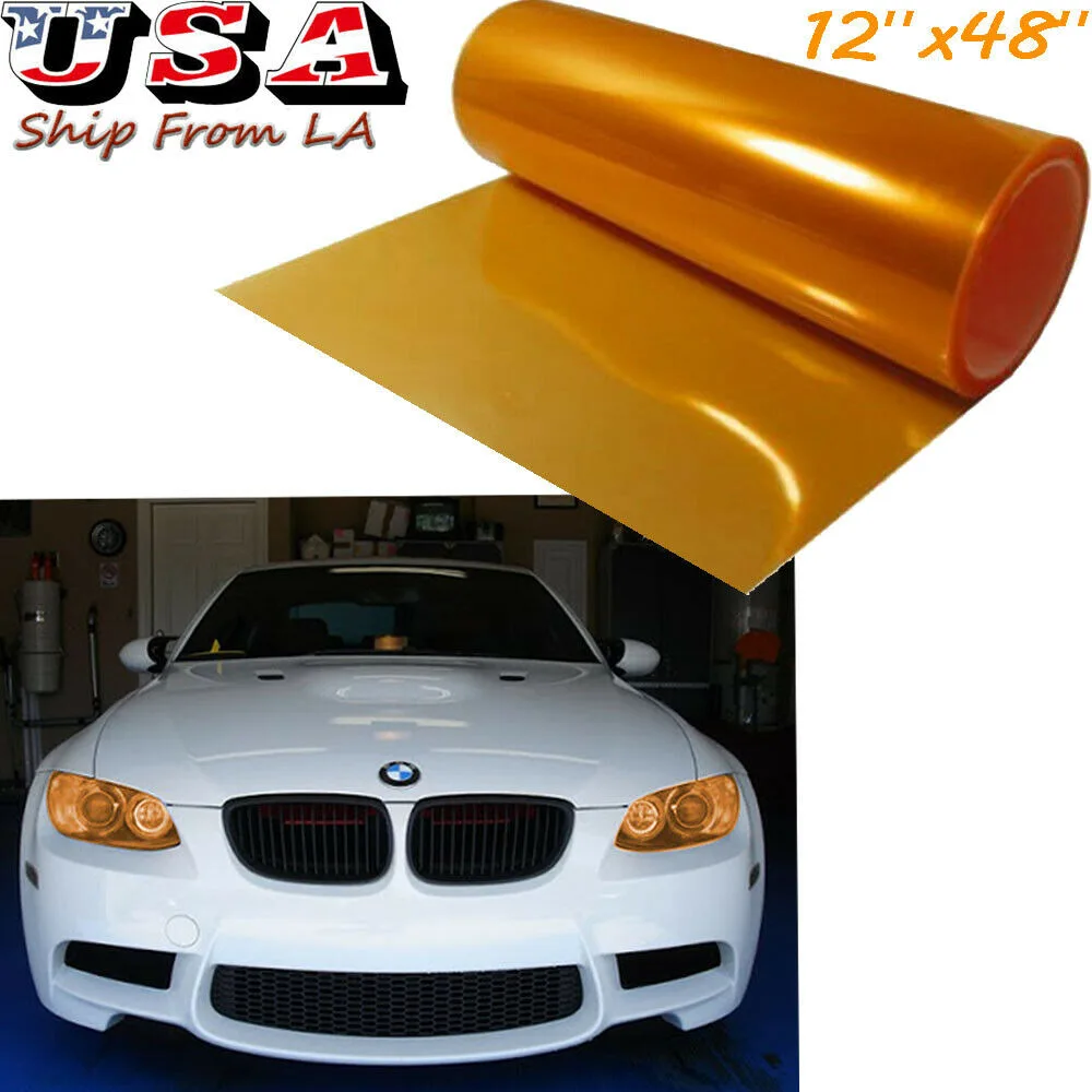 SIMPLEX TECHNOLOGY CO., LIMITED SIMPLEX TECHNOLOGY CO., LIMITED 12"x48" Gloss Orange Tint Vinyl Wrap automotive specialty lighting — product photo