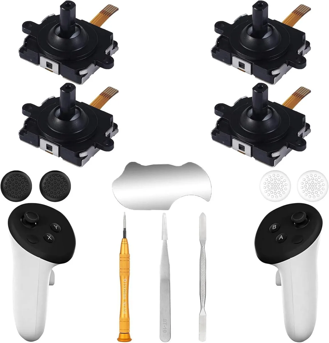 BONAEVER BONAEVER 4 Pack Joystick Replacement Kit for Meta Quest 3 Controller (12 in one) — product photo