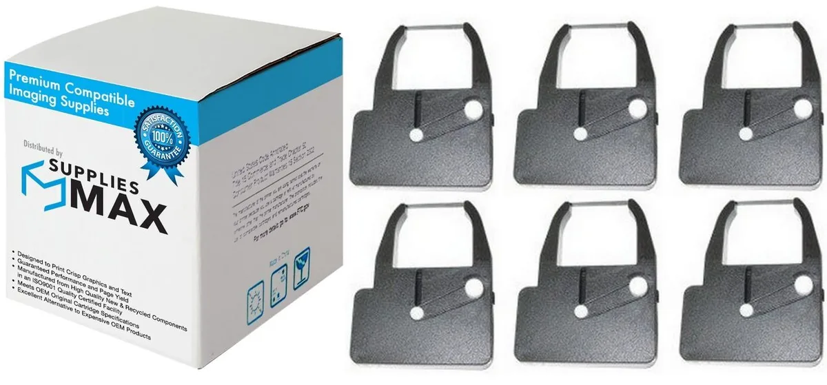 SuppliesMax SuppliesMax NEC 50-013P Purple Printer Ribbon 6-Pack — product photo