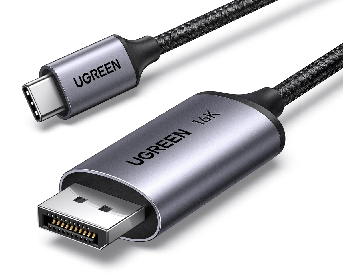 Vszerda Vszerda USB C to DisplayPort 2.1 cable 40Gbps 16K@30Hz 8K@120Hz 3.3ft — product photo