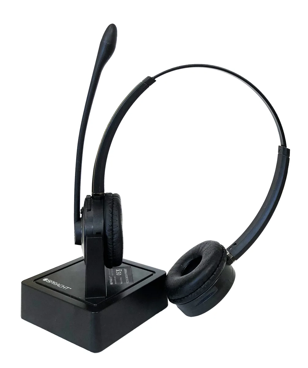 SPRACHT SPRACHT HS-2051 Telephone Accessory Dual Ear Headset Base Station 33 ft Range — product photo