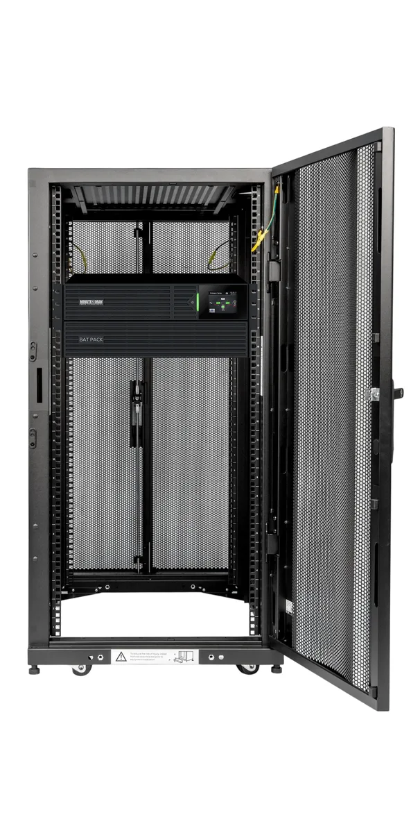 MINUTEMAN MINUTEMAN MMCAB24S5K 24U server rack with ED5KRT UPS — product photo