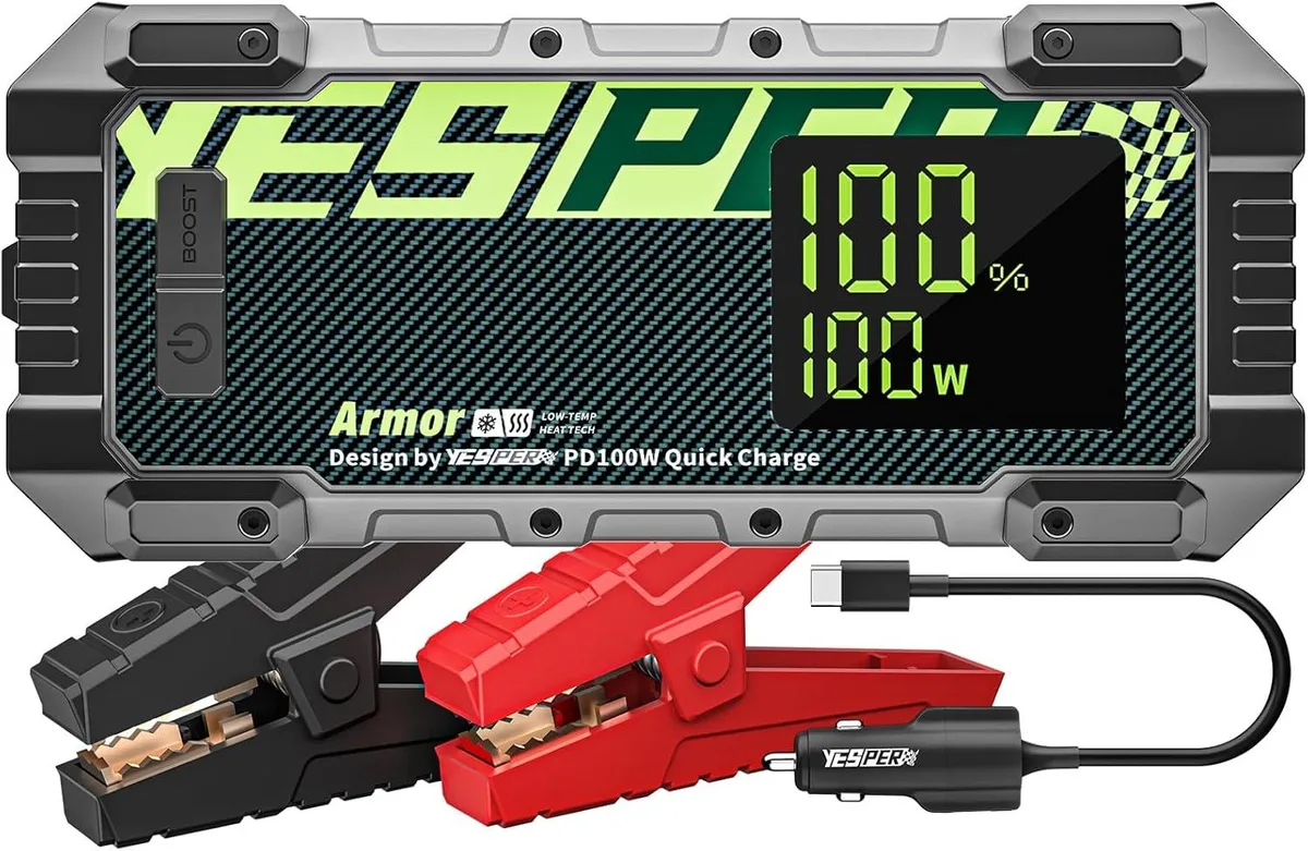 WUQ WUQ 3000A Car Jump Starter Pre-Heat PD100W — product photo