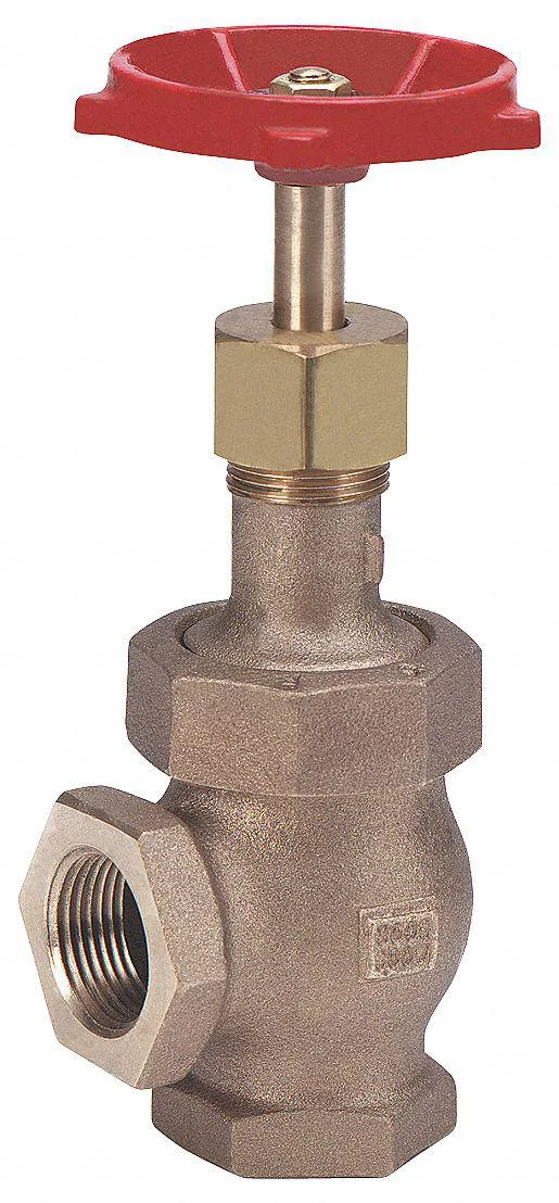 Bronze globe valve with hand wheel, FNPT ends, 1 inch