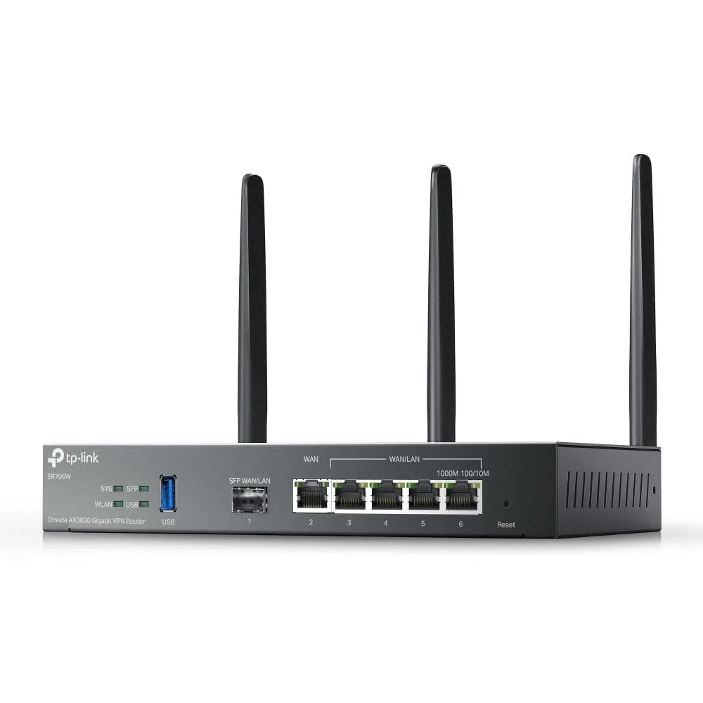 TP-Link TP-Link ER706W AX3000 Wireless VPN Router Firewall Appliance — product photo