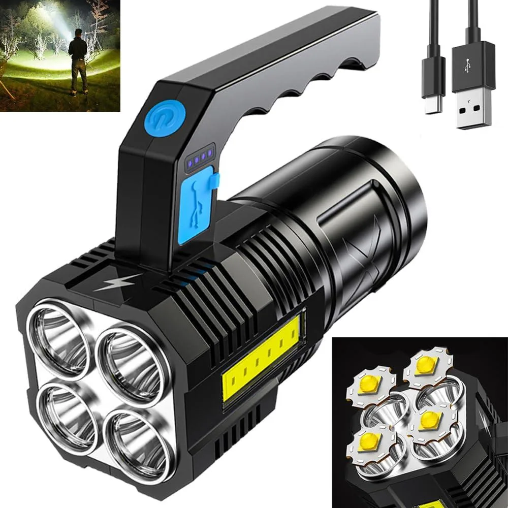 DNBeffulgent DNBeffulgent 10000 lumens USB rechargeable spotlight black — product photo