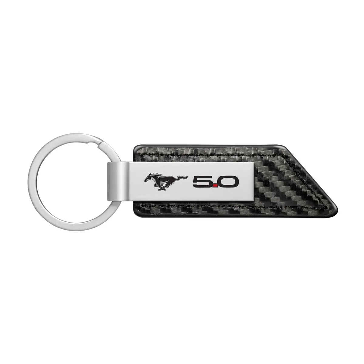 iPick Image, LLC iPick Image, LLC Ford Mustang 5.0 Carbon Fiber Key Chain Car Electronics Accessory — product photo