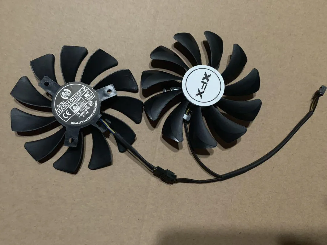 SXDOOL SXDOOL HA9010H12F-Z 4-pin VGA cooling fan for XFX R9 380 380X 390 390X 470 470D 480 — product photo