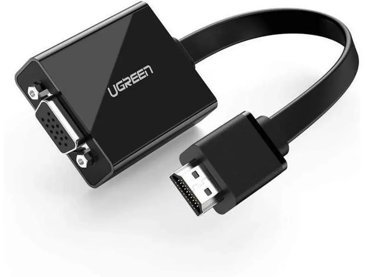 SMUGDESK SMUGDESK Active HDMI to VGA Adapter with 3.5mm Audio Jack, 1080P@60Hz, Black — product photo