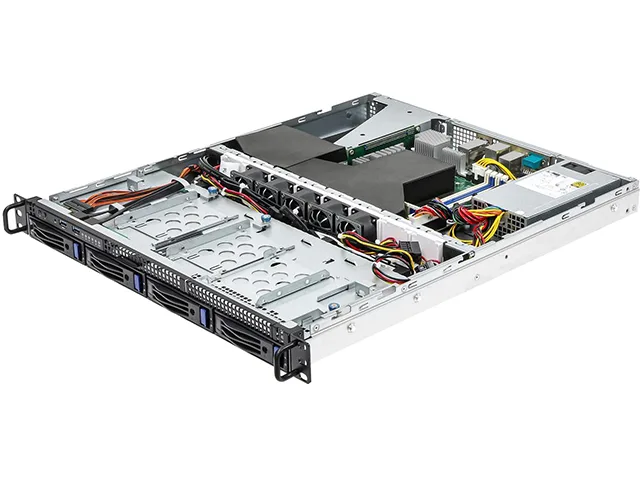 ASRock Rack ASRock Rack 1U4LW-X570 barebone server 4×3.5″ bays 400W PSU AM4 Ryzen 5000 — product photo