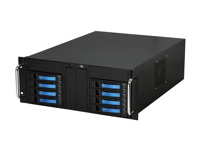 iStarUSA Inc. iStarUSA Inc. D-410B8SA-BLUE Blue 4U Rackmount Server Chassis — product photo