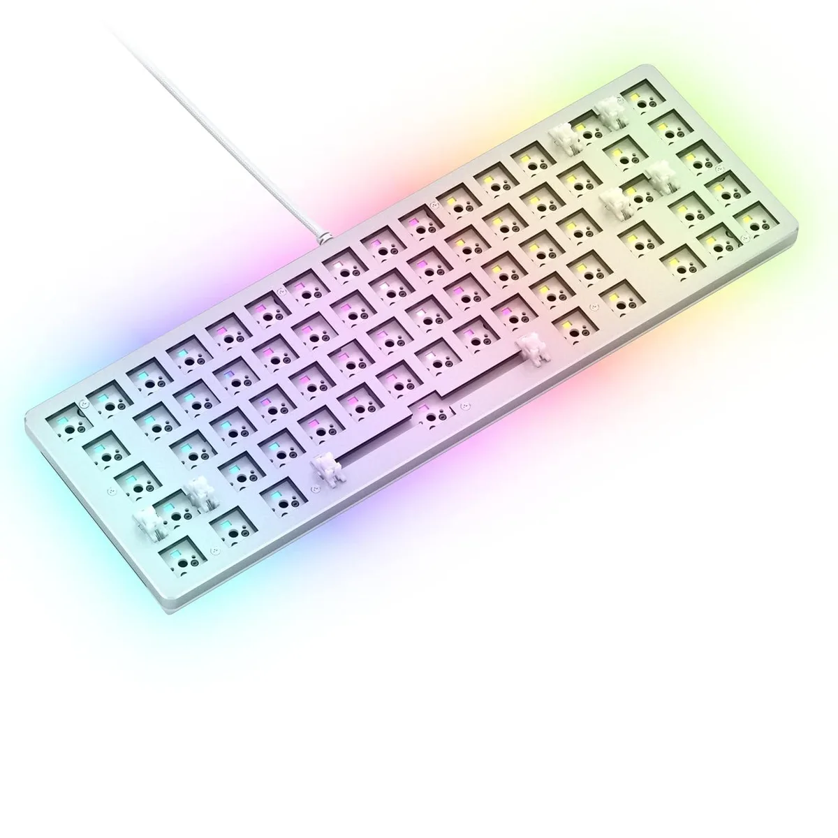 usbroway usbroway GMMK 2 Compact 65% Barebones Frame Only White gaming keyboard — product photo