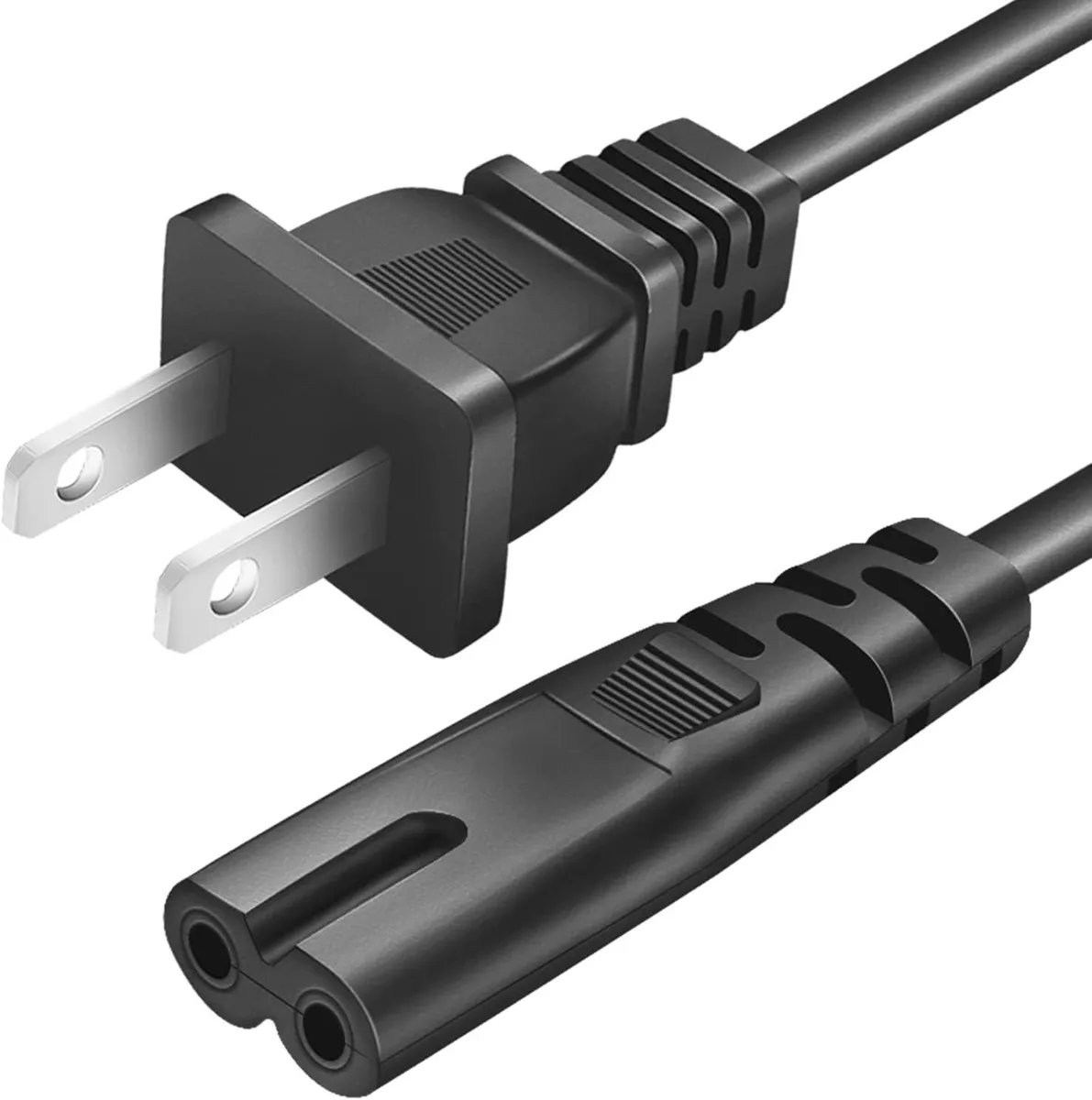  YINJUE Figure 8 AC Power Cord 3 ft Black — product photo