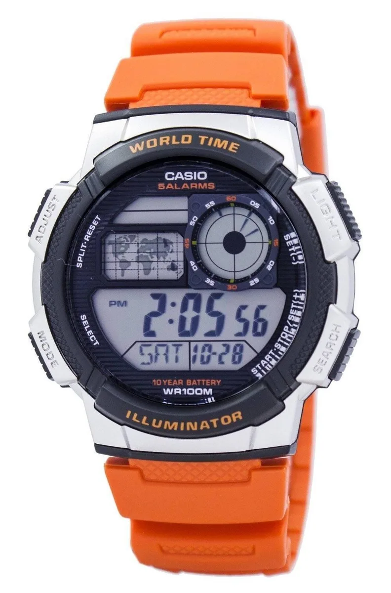 CASIO Casio AE-1000W-4BV Digital Watch 100m Water Resistant 43.70mm Resin Case — product photo