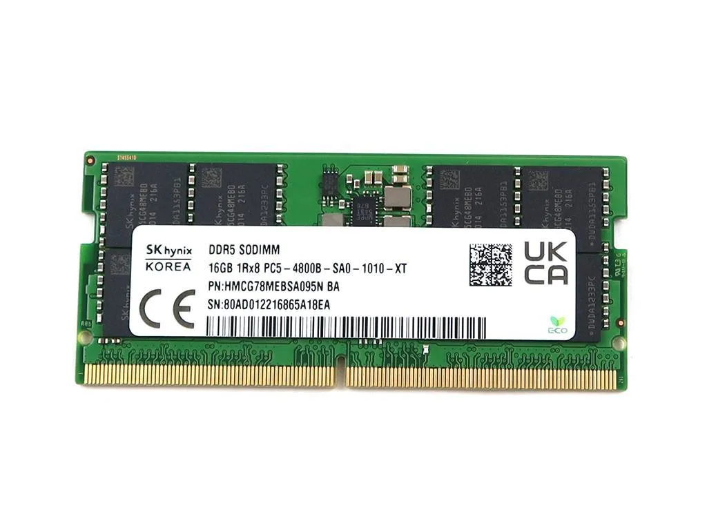 SK hynix SK hynix HMCG78MEBSA095N 16GB DDR5 SO-DIMM memory accessory — product photo