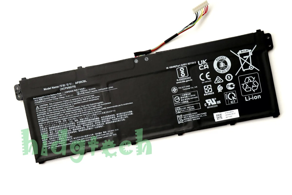 Beisite Beisite AP20CBL laptop battery 11.55V 53Wh KT.0030B.002 — product photo