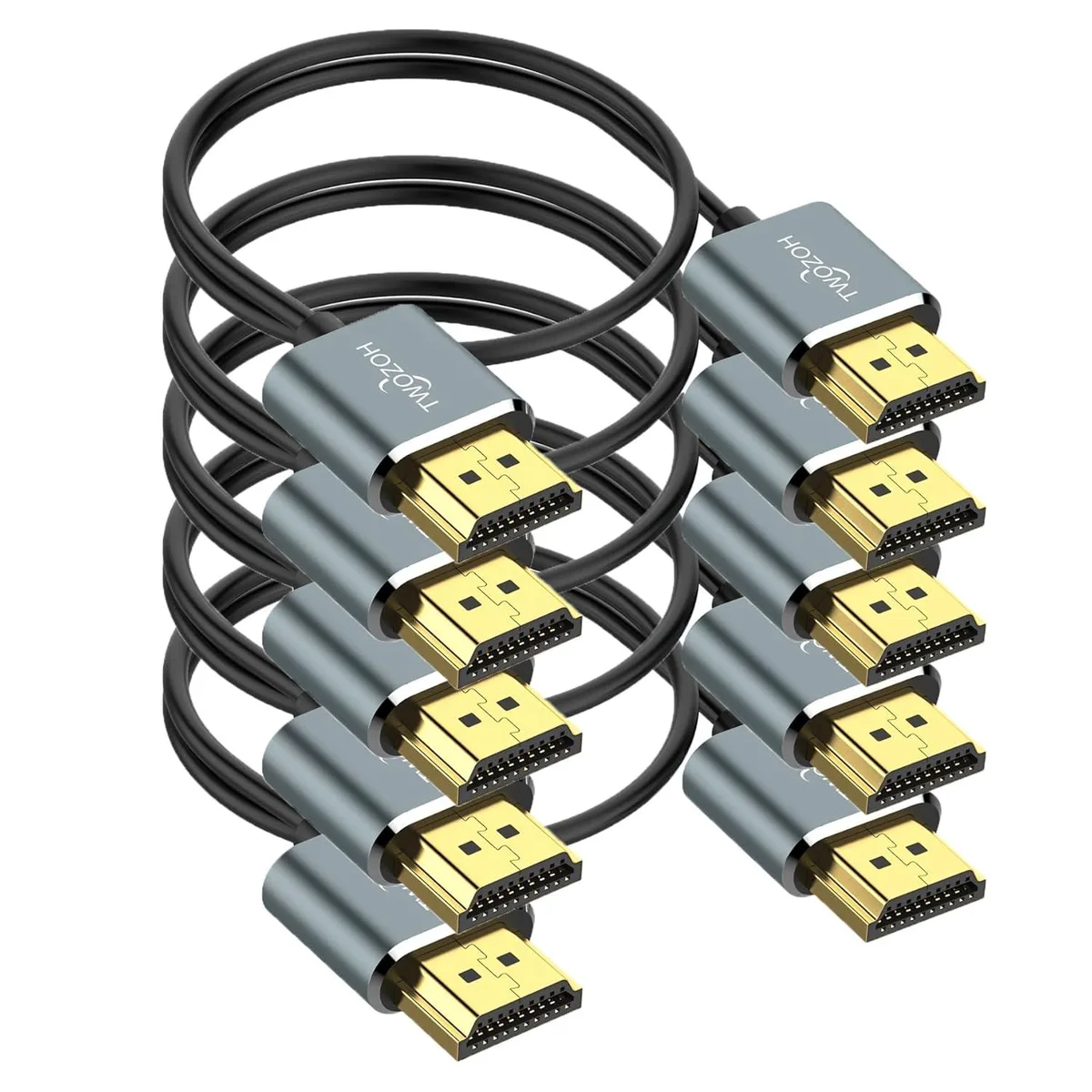 Keyence Keyence HDMI cable 1 ft 5 pack 4K 60 Hz 18 Gbps — product photo