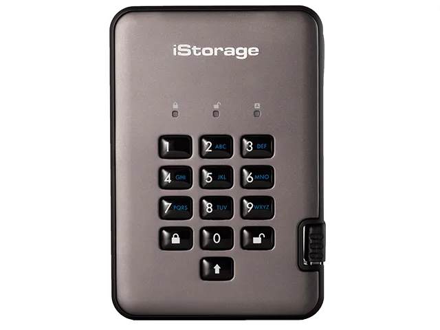 iStorage iStorage IS-DAP2-256-4000-C-X 4TB portable hard drive — product photo