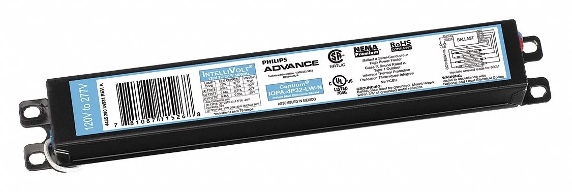 Philips Philips Advance IOPA-4P32-N Electronic Ballast 109-106W 3-4 Lamps — product photo