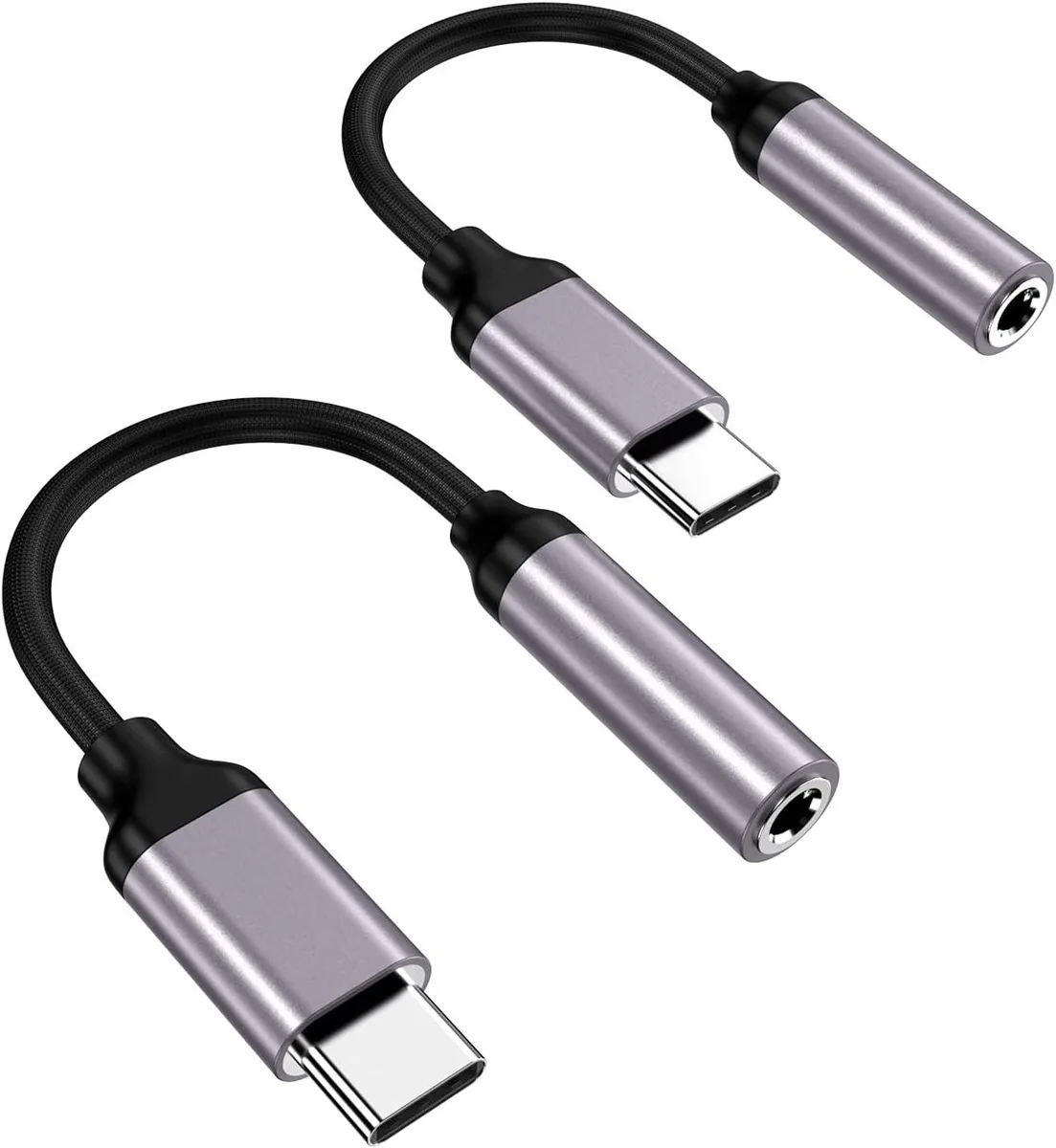 OLYCOM OLYCOM USB-C to 3.5 mm audio adapter 2-pack — product photo