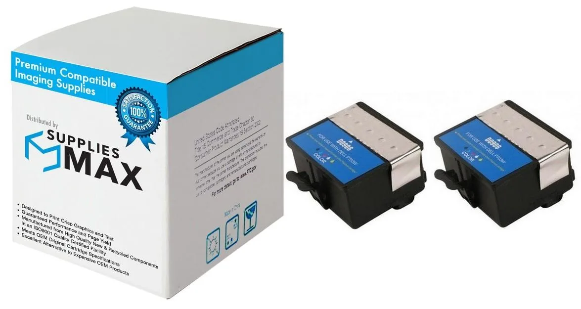 SuppliesMax SuppliesMax Dell 2CLSR20 Inkjet Cartridge 2-Pack — product photo