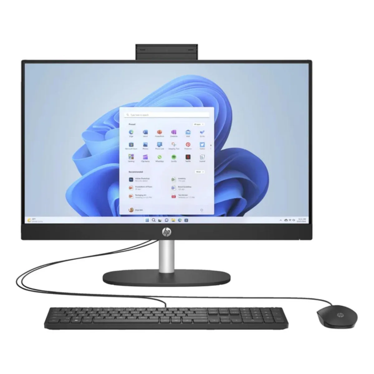 HP HP 24-CR0000T all-in-one PC 23.8" FHD Core i7-1355U 8 GB DDR5 1 TB NVMe Windows 11 Home Black — product photo