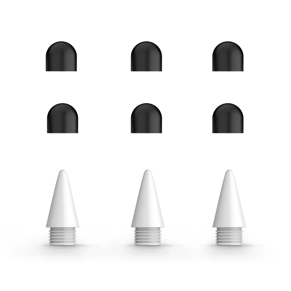  STYLUSHOME Replacement Tips 3 White + 6 Rubber — product photo