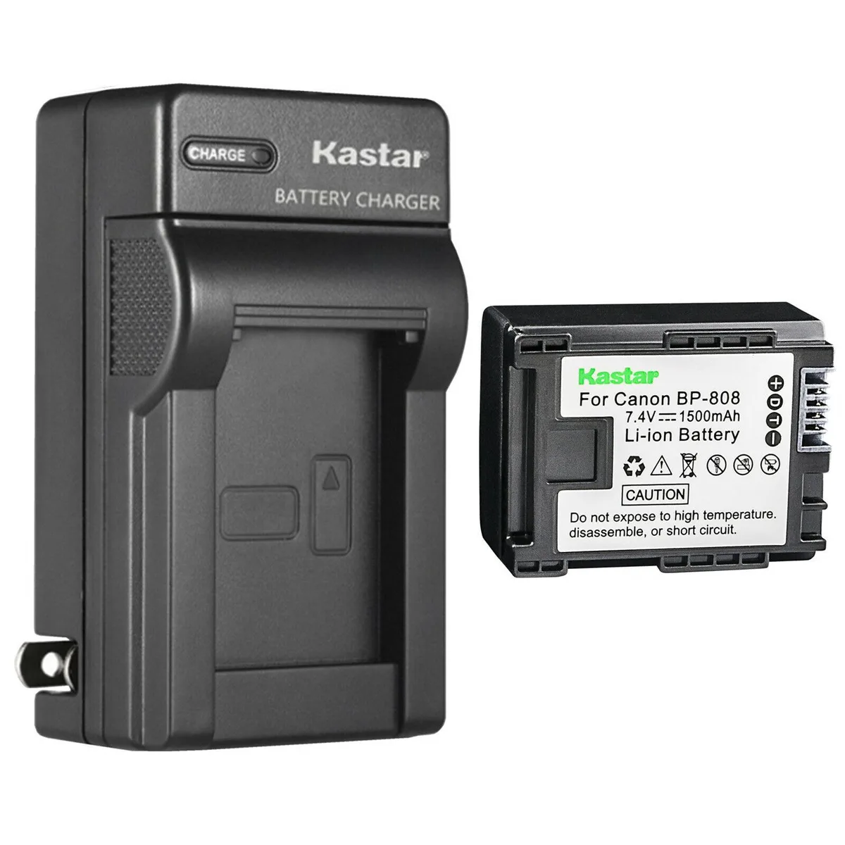 Kastar Kastar BP-808 battery and AC wall charger — product photo
