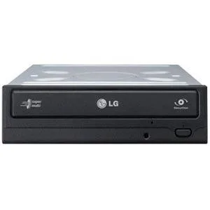 Silver internal 5.25 inch DVD burner with black bezel and tray