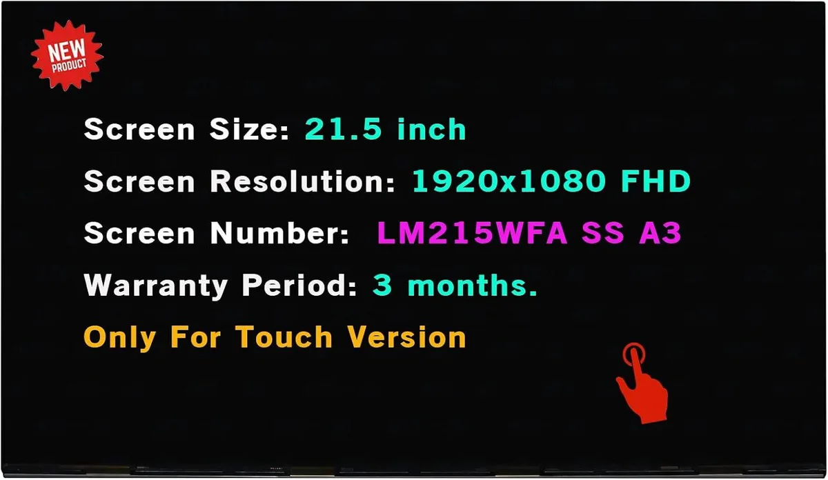 NUOLAISUN NUOLAISUN LM215WFA(SS)(A3) 1920×1080 Touch laptop screen — product photo