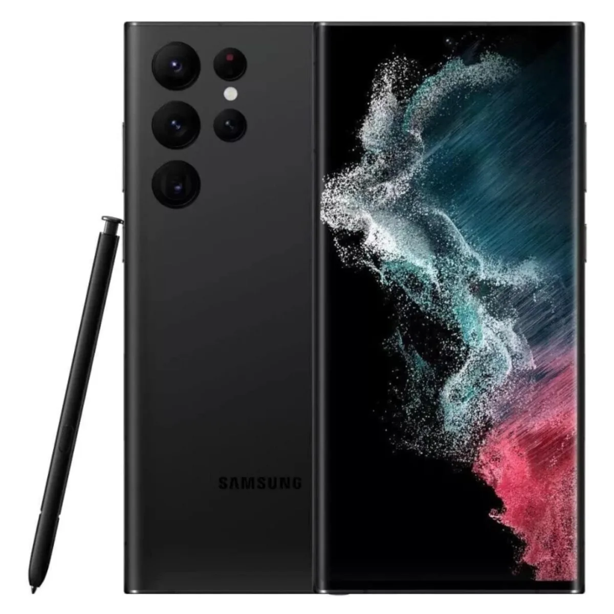 SAMSUNG SAMSUNG Galaxy S22 Ultra 5G SM-S908U 128GB Phantom Black cell phones - unlocked — product photo