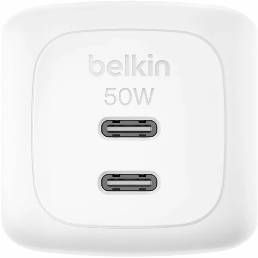 Belkin Belkin WCH019dqWH 50W 2-Port USB-C Wall Charger White — product photo