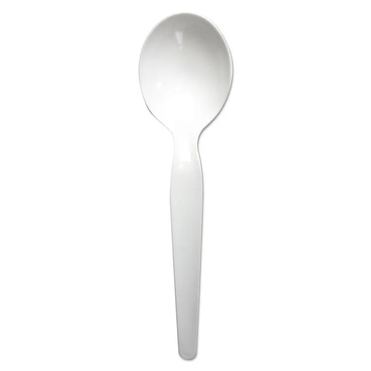 Boardwalk Boardwalk BWKSOUPHWPSWH Polystyrene Soup Spoon White — product photo