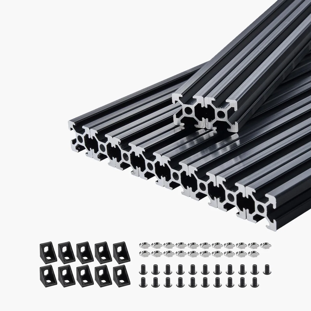VEVOR VEVOR 10PCS 2020 1000mm T-Slot Aluminum Extrusion Profile Black — product photo