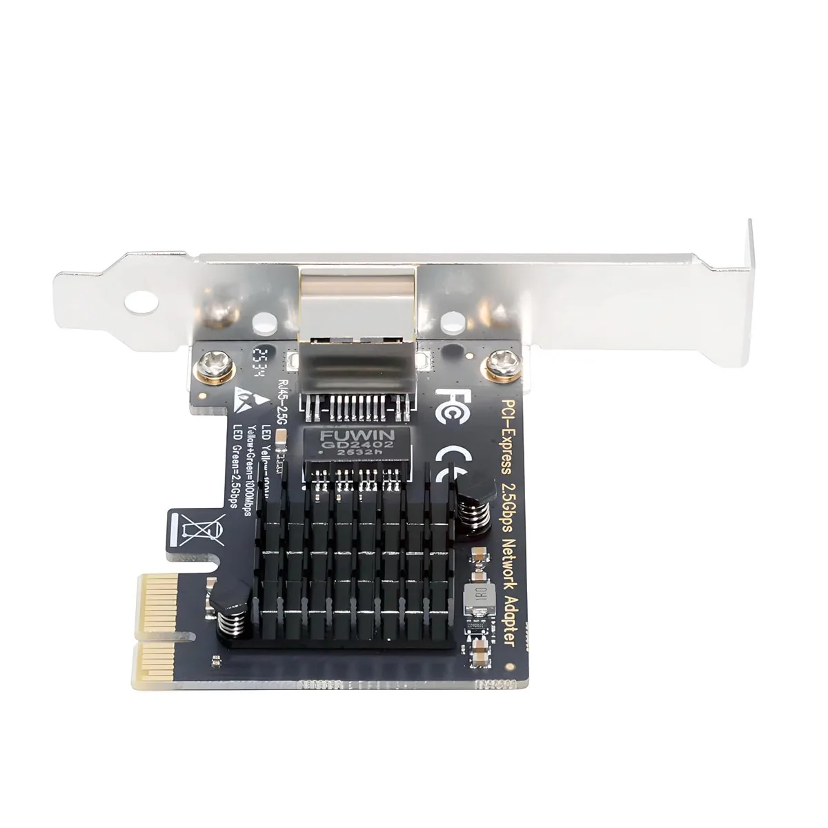 LORDWORLD LORDWORLD 2.5Gbps PCIe 1x RJ45 Network Adapter RTL8125B — product photo