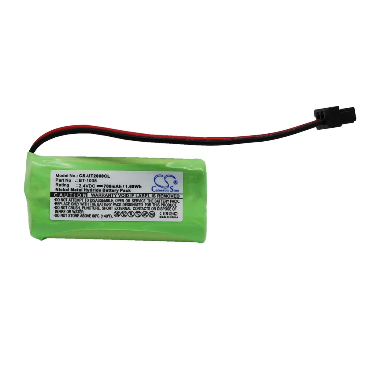 Cameron &amp; Co Cameron &amp; Co DS-CS-UT2060CL telephone accessory battery .7 Ah Ni-MH green — product photo