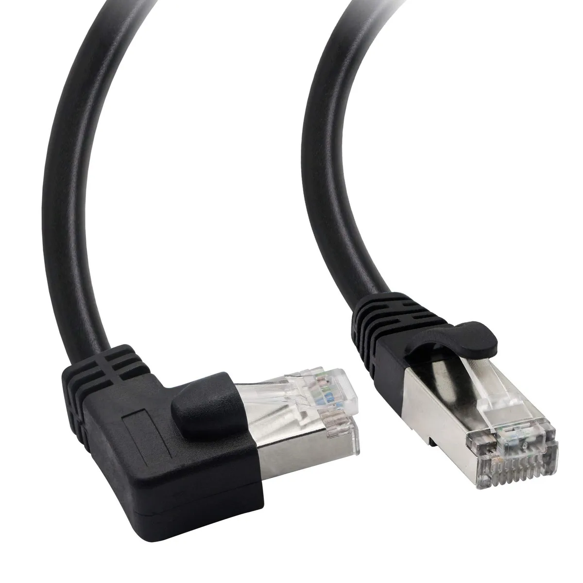 BUCIER BUCIER Cat5 Ethernet Cable RJ45 90 Degree Left 1.5FT — product photo